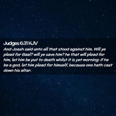 Judges 6:31 KJV Free Bible Images