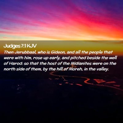 Judges 7:1 KJV Free Bible Images