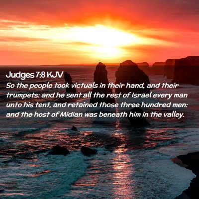 Judges 7:8 KJV Free Bible Images