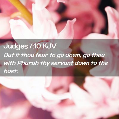 Judges 7:10 KJV Free Bible Images