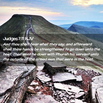 Judges 7:11 KJV Free Bible Images