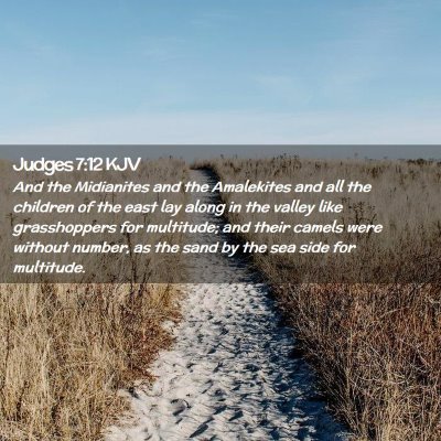 Judges 7:12 KJV Free Bible Images