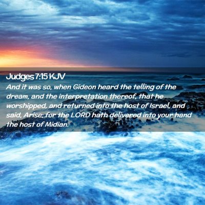 Judges 7:15 KJV Free Bible Images