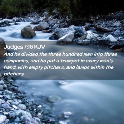 Judges 7:16 KJV Free Bible Images