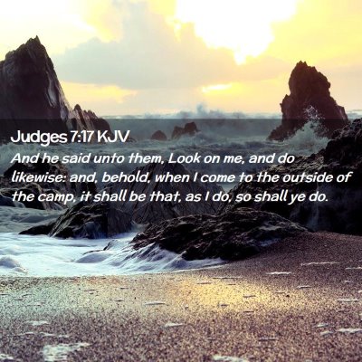 Judges 7:17 KJV Free Bible Images