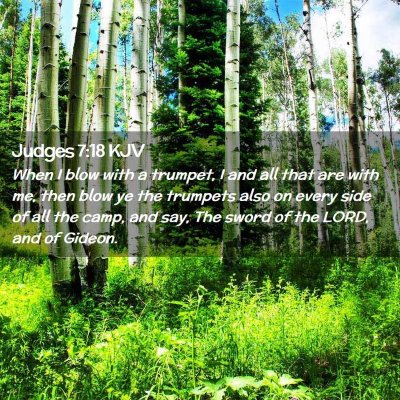 Judges 7:18 KJV Free Bible Images