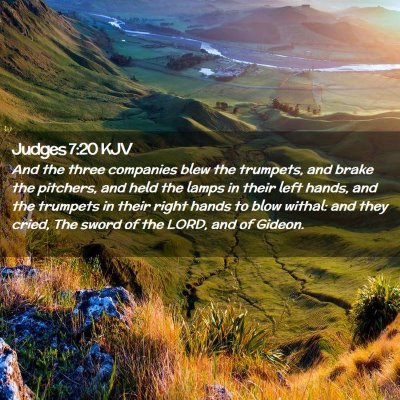 Judges 7:20 KJV Free Bible Images