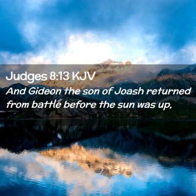 Judges 8:13 KJV Free Bible Images