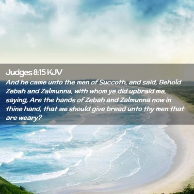 Judges 8:15 KJV Free Bible Images