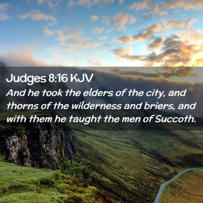 Judges 8:16 KJV Free Bible Images