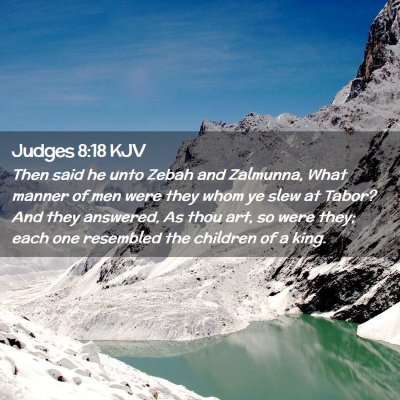 Judges 8:18 KJV Free Bible Images