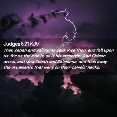 Judges 8:21 KJV Free Bible Images