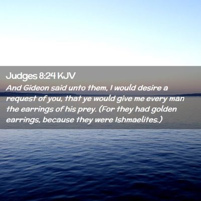 Judges 8:24 KJV Free Bible Images