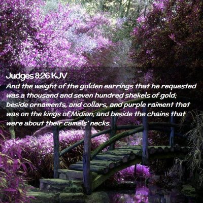 Judges 8:26 KJV Free Bible Images