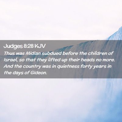 Judges 8:28 KJV Free Bible Images