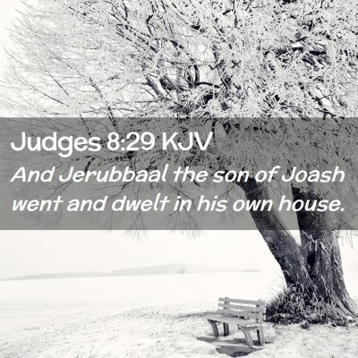 Judges 8:29 KJV Free Bible Images