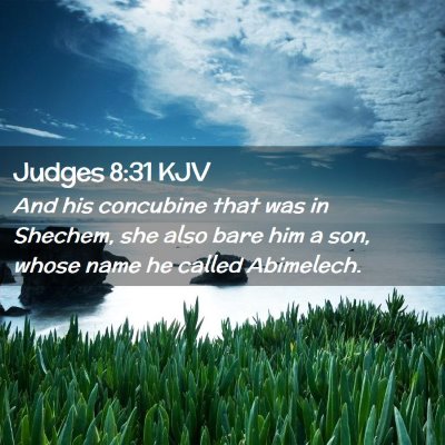 Judges 8:31 KJV Free Bible Images