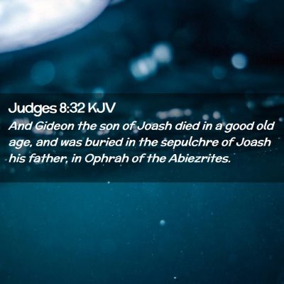 Judges 8:32 KJV Free Bible Images