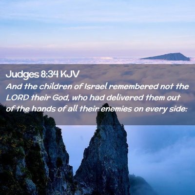 Judges 8:34 KJV Free Bible Images