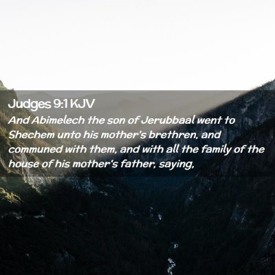 Judges 9:1 KJV Free Bible Images