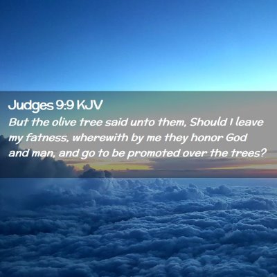 Judges 9:9 KJV Free Bible Images