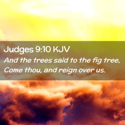 Judges 9:10 KJV Free Bible Images