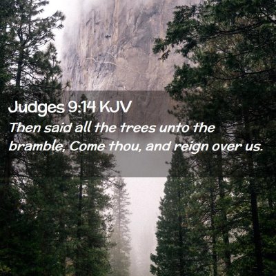 Judges 9:14 KJV Free Bible Images