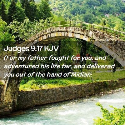 Judges 9:17 KJV Free Bible Images