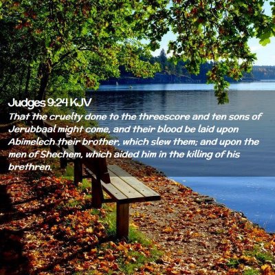 Judges 9:24 KJV Free Bible Images