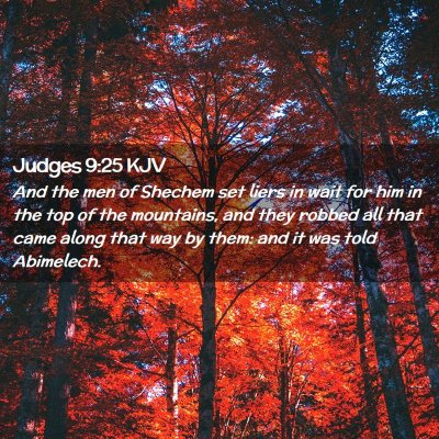 Judges 9:25 KJV Free Bible Images