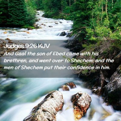 Judges 9:26 KJV Free Bible Images