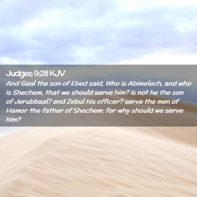 Judges 9:28 KJV Free Bible Images