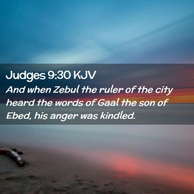 Judges 9:30 KJV Free Bible Images