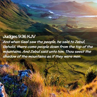 Judges 9:36 KJV Free Bible Images