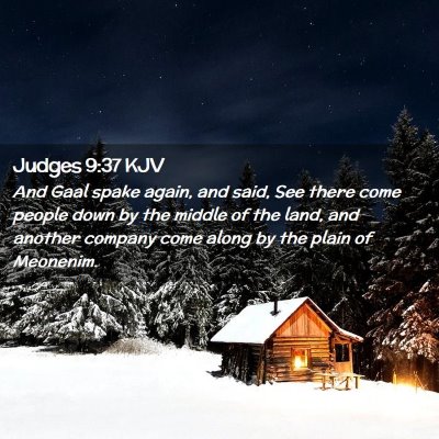 Judges 9:37 KJV Free Bible Images