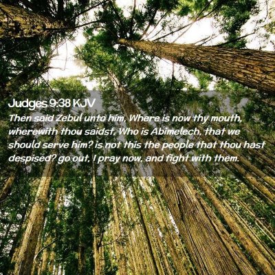 Judges 9:38 KJV Free Bible Images