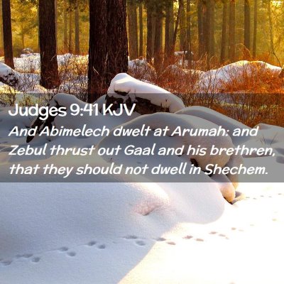 Judges 9:41 KJV Free Bible Images