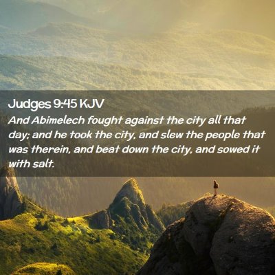 Judges 9:45 KJV Free Bible Images