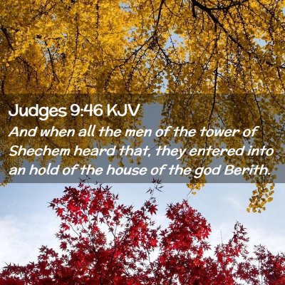 Judges 9:46 KJV Free Bible Images