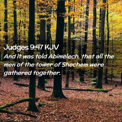 Judges 9:47 KJV Free Bible Images