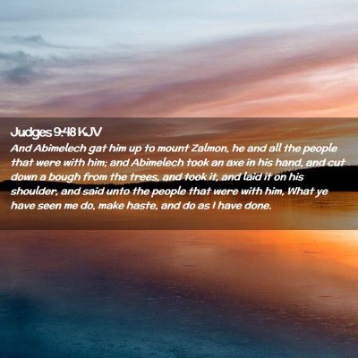 Judges 9:48 KJV Free Bible Images