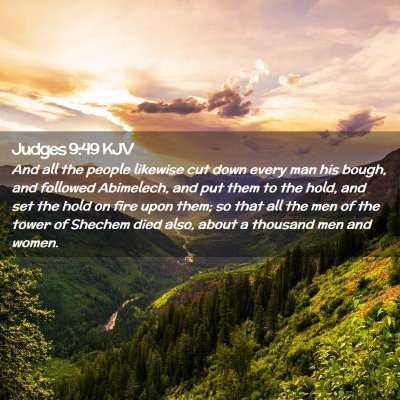 Judges 9:49 KJV Free Bible Images