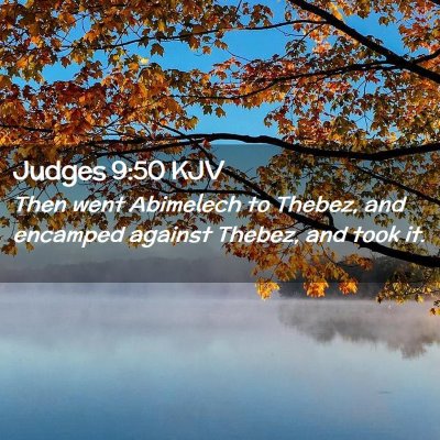 Judges 9:50 KJV Free Bible Images