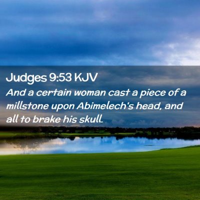 Judges 9:53 KJV Free Bible Images