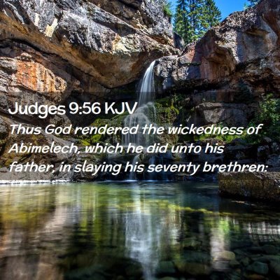 Judges 9:56 KJV Free Bible Images