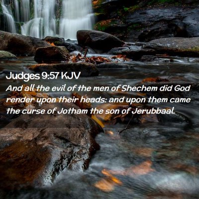 Judges 9:57 KJV Free Bible Images