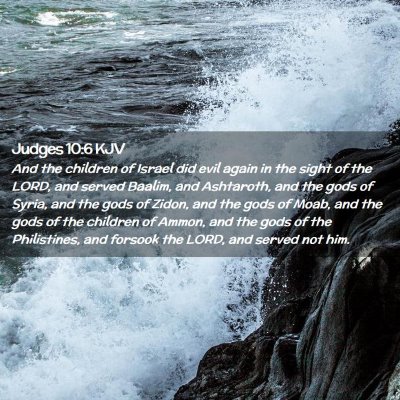 Judges 10:6 KJV Free Bible Images