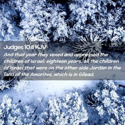 Judges 10:8 KJV Free Bible Images