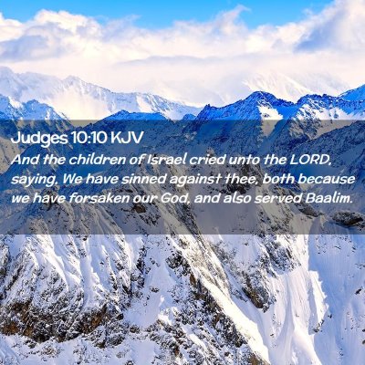 Judges 10:10 KJV Free Bible Images