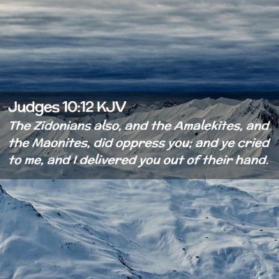 Judges 10:12 KJV Free Bible Images